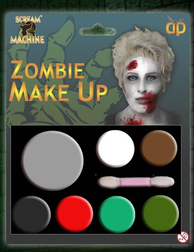 Kit pittura viso Halloween zombie strega diavolo vampiro vestito fantasia trucco festa - Foto 12 di 12