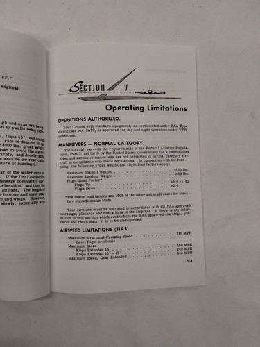 Cessna 1959 Model 310C Owner's Manual-Reproduction - Bild 16 von 20