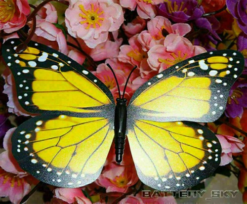 3D Colorful Artificial Butterflies Dummy Craft Wedding Party Floral Decor Gifts - Picture 6 of 7