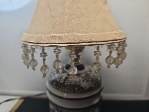 Porcelain Nathan Lagin New York Asian Gold Floral Tea Caddy Jar Urn Table Lamp - Picture 11 of 11