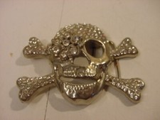 PIRATE BELT BUCKLE WITH JEWELS