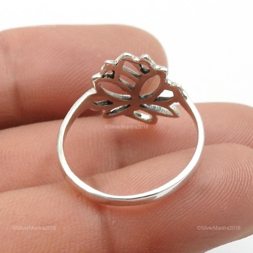 Anillo de cóctel de joyería artesanal de plata de ley 925 talla Q A96 - Imagen 11 de 20