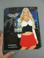 ST PAULI GIRL BEER SIGNED 04 COLLECTIBLE PICTURE BERGLIND ICEY AUTOGRAPHED NEW