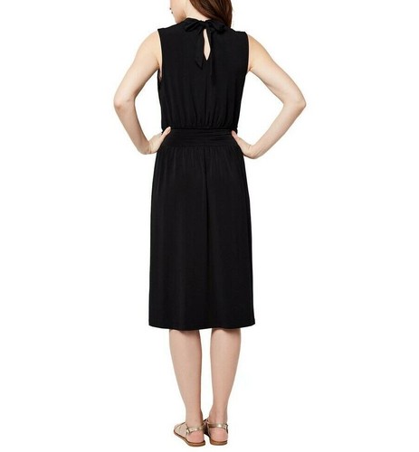 Leota Sleeveless Midi Dress Women's Size S Black Wrinkle Free Fabric - Picture 5 of 5