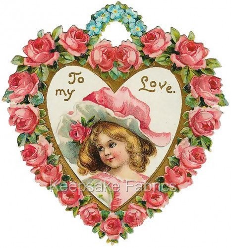Bloque de edredón victoriano San Valentín niña rosas amor varias tallas envío gratuito - Imagen 1 de 1