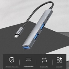 USB C Hub 4 Ports Type C to USB 3.0 Hub Adapter For MacBook Pro Mac Samsung