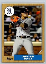 2022 Topps 1987 Series Two Baseball #87TB-46 Javier Baez  Detroit Tigers
