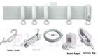 Streamline Bendable Aluminium Curtain Track Rail Set For Straight Or Bay Windows