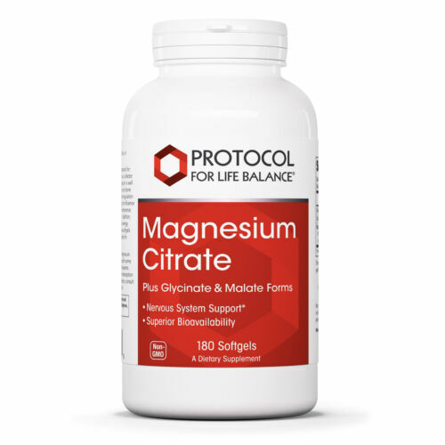 Protocol For Life Balance MAGNESIUM CITRATE 180 SOFTGELS