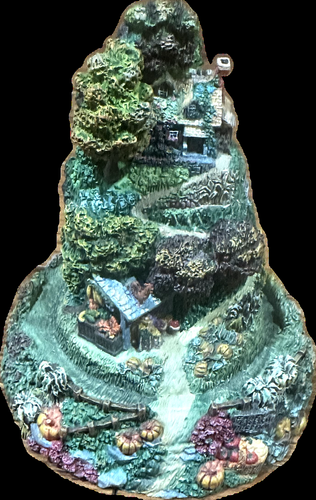 Harvest Hill Cottage dipinto a mano EDIZIONE LIMITATA scultura Nor O C/2/2/B/5 - Foto 4 di 5