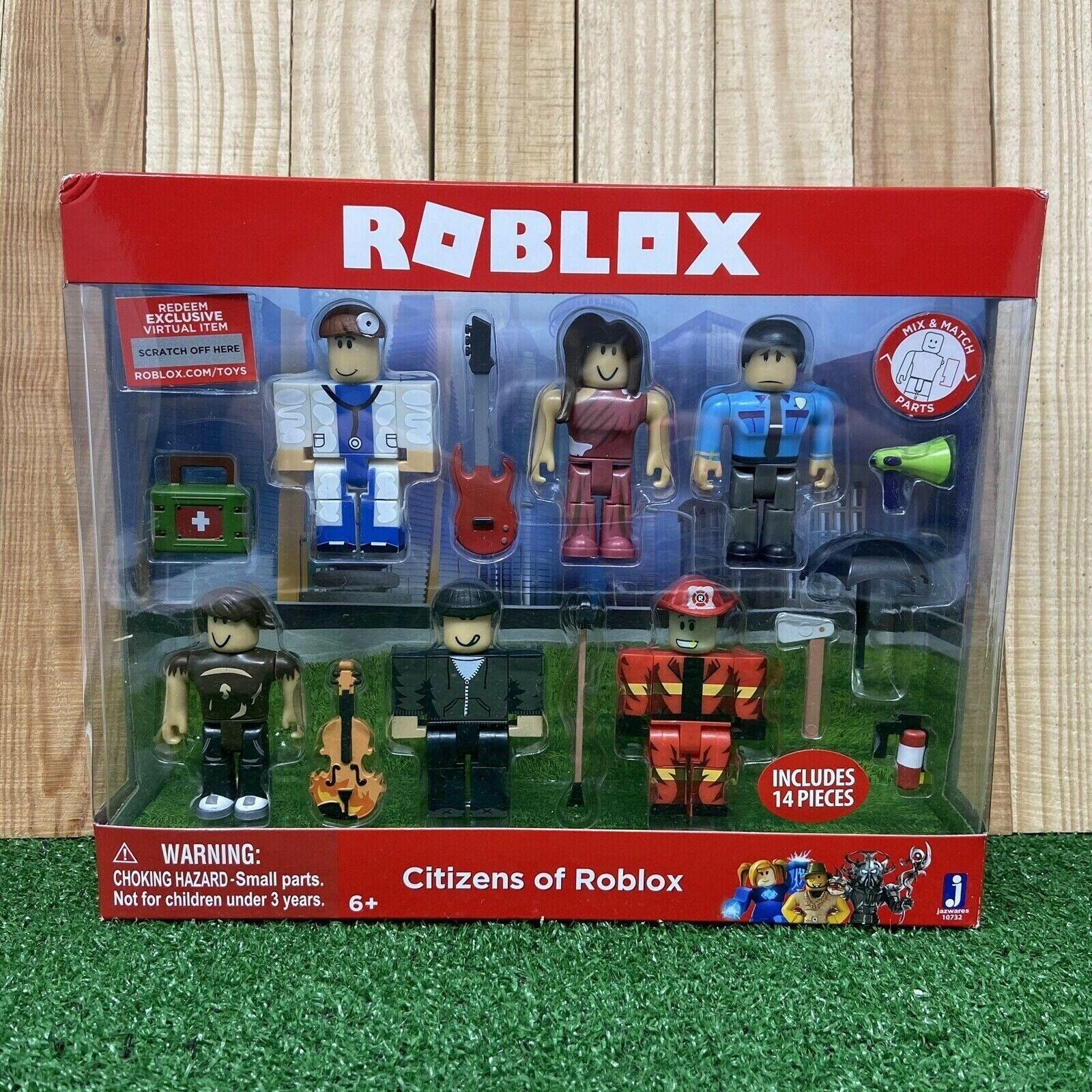 Citizens Of Roblox Figures 14 Pc Fireman Police Doctor Musician Virtual Code For Sale Online Ebay - lego roblox minifigures