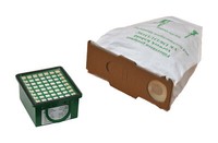 6 Staubsaugerbeutel Vlies + Hygienefilter Geeignet Vorwerk Kobold Vk 130 131 Sc