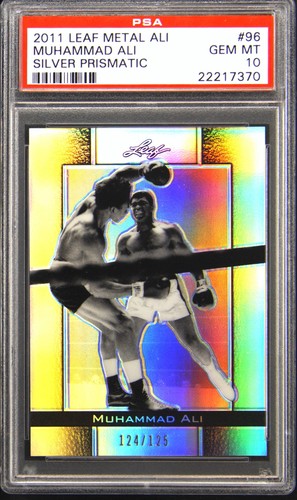 2011 Leaf Metal Ali - Muhammad Ali #96 Silver Prismatic /125 for sale ...