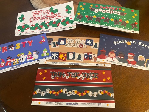 Lot of 6 EK Success Over-alls Scrapbook Titles 12” X 5.25” Christmas Thanksgivin - Picture 5 of 5