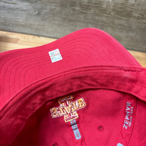 Iowa Cyclones Hat Cap Strap Back Red Zephyr Embroidered Adjustable - Picture 7 of 11
