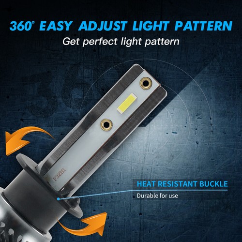 Bevinsee F31B H1 Bombillas LED Conversión Luz Alta Baja 6000K Blanco Brillante - Imagen 8 de 12