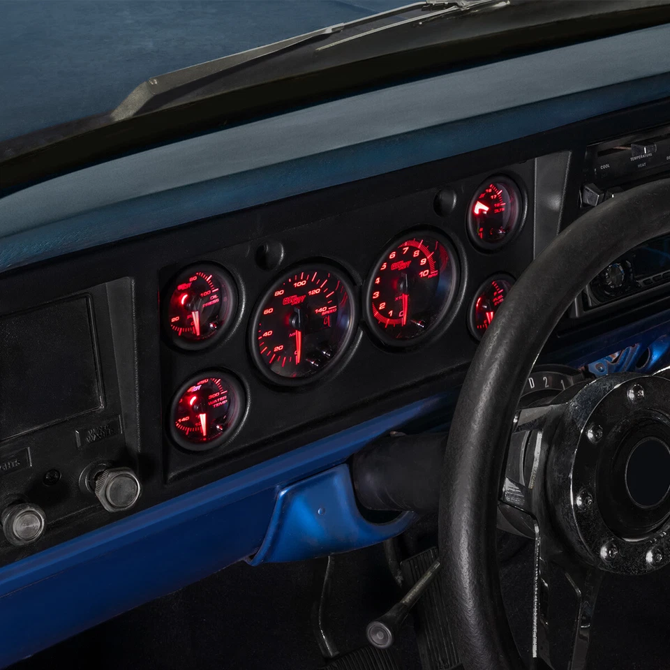 GlowShift Cluster Dash Pod Tinted Dial 6-Gauge Bundle for 73-79 Ford F-Series - Imagem 2 de 4