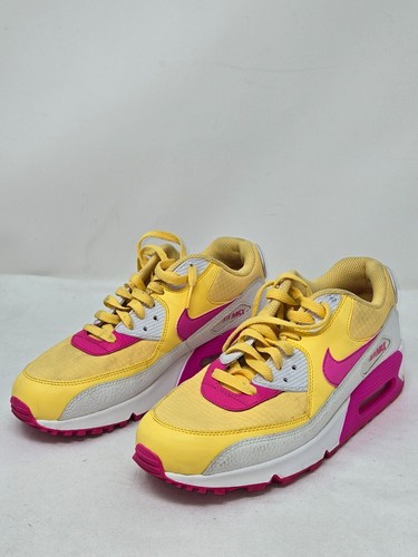 NIKE AIR MAX 90 GOLD TOPAZ FUCHSIA 325213--702 WOMEN'S ATHLETIC SHOES SIZE 10