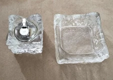 Whitefrairs?MCM Ice Cube Heavy Cigarette Lighter And Ashtray or Bottle Holder LR