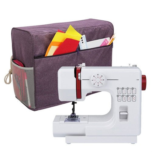 Waterproof Sewing Machine Dust Cover With Pockets For Sewing Machine UPP - Picture 2 of 16