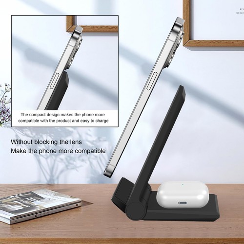 3 in 1 Wireless Charger Dock Charging Station For Apple Watch iPhone 16 15 14 13 - Picture 25 of 43