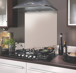 SIA SP60WG 60cm x 75cm Toughened Brushed White Kitchen Glass Splashback