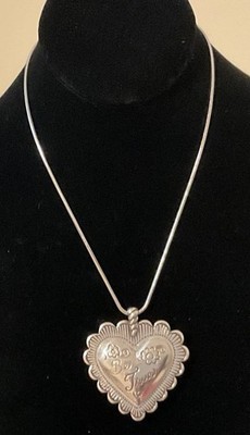 FABULOUS NWT BRIGHTON SONORA  BE TRUE  BOLD LARGE HEART STATEMENT NECKLACE RP$88