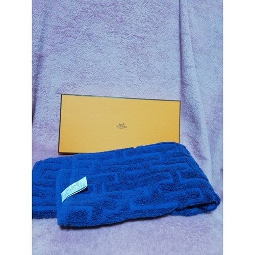 Hermes Navy Blue Towel Unused Luxury Bath Textile