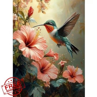 GEMOUJ Birds Flower Diamond Art Kit 12x16'' GM8859