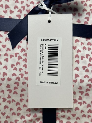 Signature Collection Sweethearts Sheet Set Petite Plume Twin NEW - Picture 3 of 3