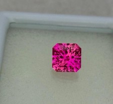 Natural Certified Ceylon Pink Sapphire Loose Asscher Cut Loose Gemstone 9.66 Ct