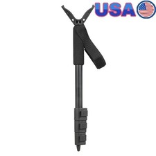 Adjustable Shooting Stick Aluminum Sectional Staff Foam Grip Outdoor Indoor Use