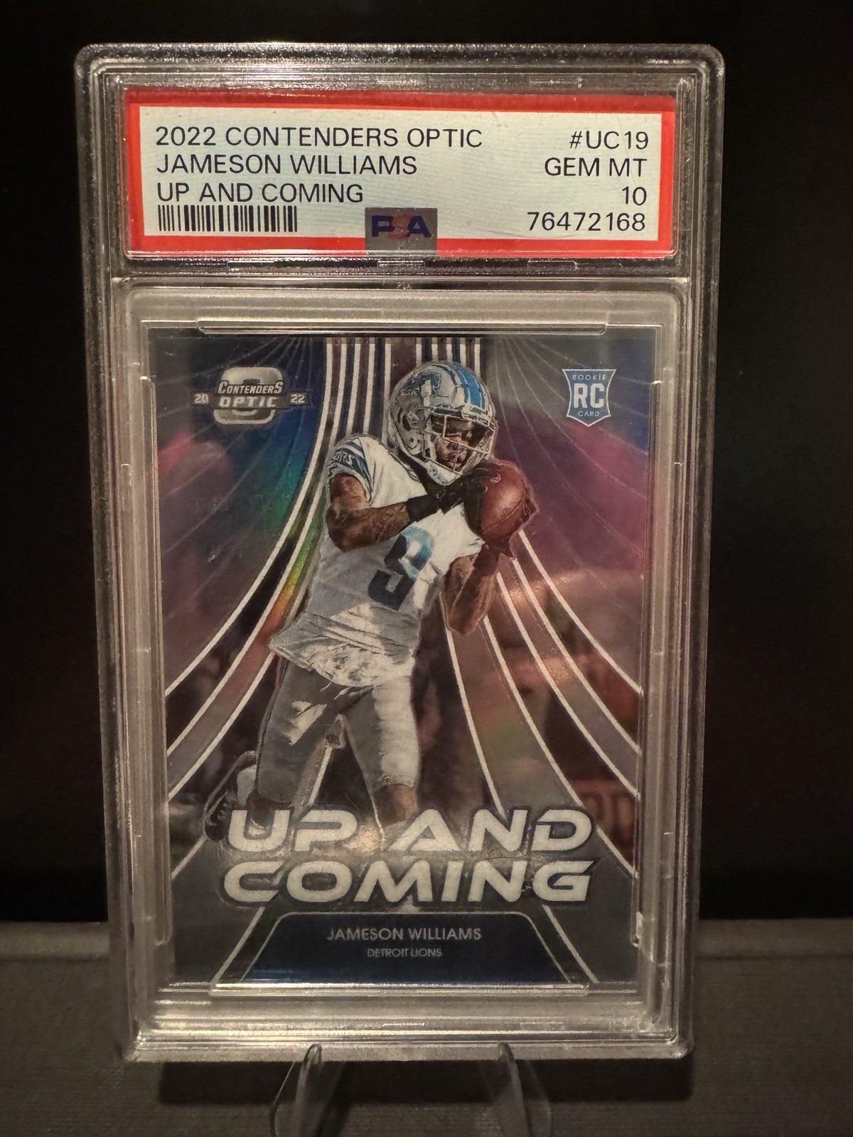 Jameson Williams Panini Contenders Optic Up and Coming #UC19 Base