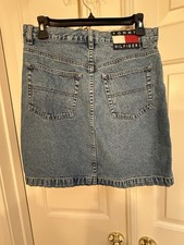 Vintage Tommy Hilfiger Skirt Y2K Denim Size 10