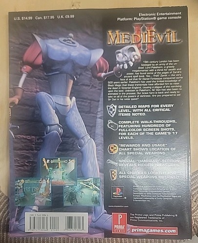 Medievil II 2 Guía Oficial de Estrategia Playstation 1 PS1 - Imagen 2 de 2
