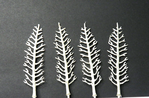 4 PCS WOODLAND SCENICS HO BARE METAL TREES BOXED L- 1459 - Picture 2 of 5