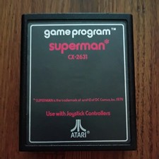 TESTED Superman VGC Text Label (Atari 2600, 1979) - Video