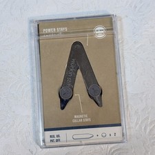 Wurkin Stiffs Magnetic Collar Power Stays 2 Inch Metal Formal Lawyer Gift NEW