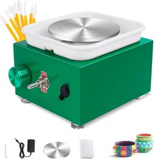 Quiet Electric Pottery Wheel 2000RPM with Detachable Basin - Art Craft Starter