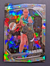 2025 Panini Prizm WNBA - A'ja Wilson #76 Ice Prizm Aces