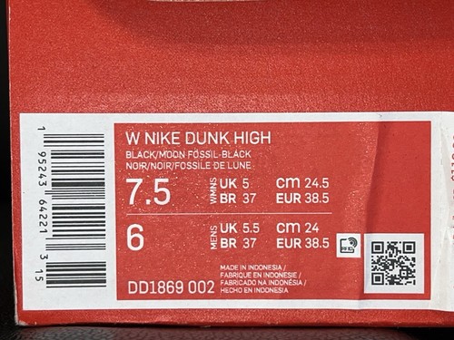 🔥 NEU Nike Dunk High Moon Fossil Mokka Braun Schwarz DD1869-002 DAMENGRÖSSE 7,5 - Bild 7 von 9