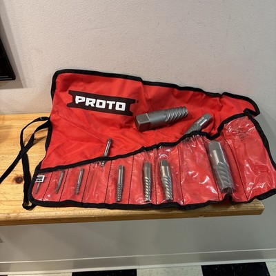 Proto Industrial 10 Piece Screw Extractor Set 1 To 10 New FREE SHIPPING READ