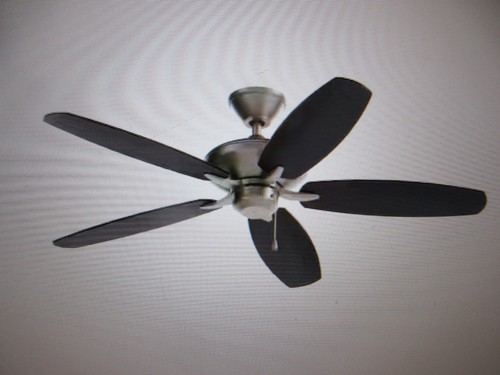 Kichler Renew Patio 52 in. Indoor/Outdoor Brushed Nickel Dual Mount Ceiling Fan - Picture 1 of 9