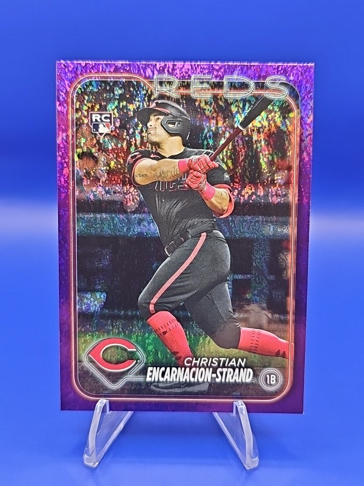 2024 Topps Series 1 Christian Encarnacion-Strand Purple Foil RC /799 #219 Reds