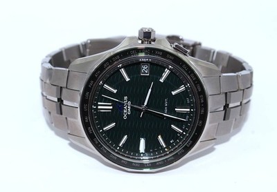 VRW 1968 Watch CASIO OCW S400 3AJF Oceanaus Manta GRN Dial Men s Solar Working I
