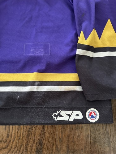 Manchester Monarchs AHL Game Issued Purple Blank SP Hockey Jersey LA Kings 44 - Picture 5 of 6