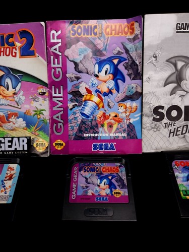 6 Lot Sega Game Gear Sonic Sonic 2 Chaos Drift 2 Spinball Triple Trouble L0041 - Picture 3 of 10