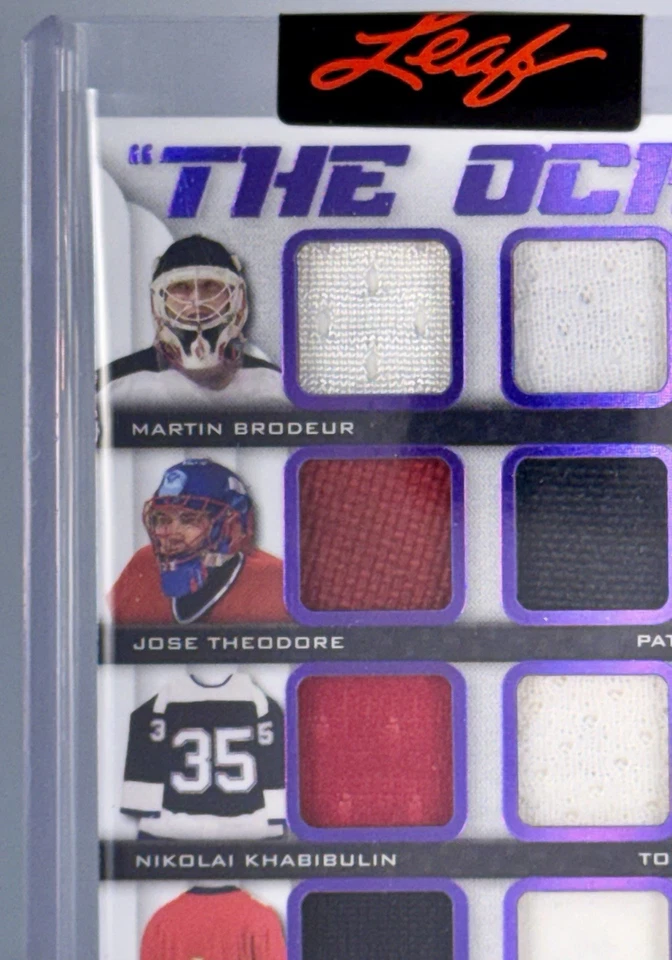 Leaf Ultimate The Ocho 2023/10 Brodeur Kolzig Theodore Lalime Khabibulin Vokoun Foto 2 de 4