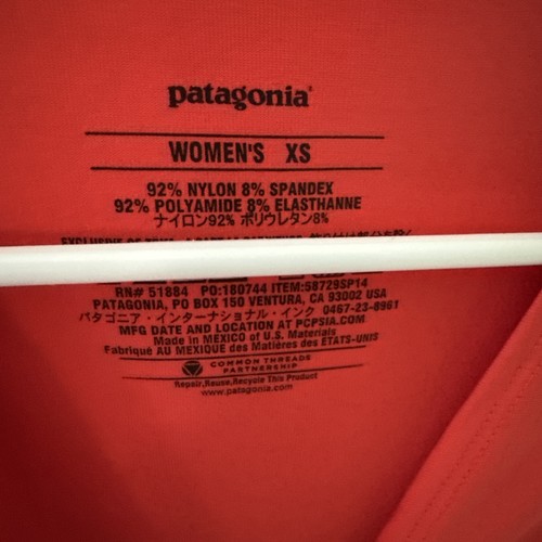 Patagonia Red Cap Sleeve Twist Front Dress Size XS - Picture 2 of 8