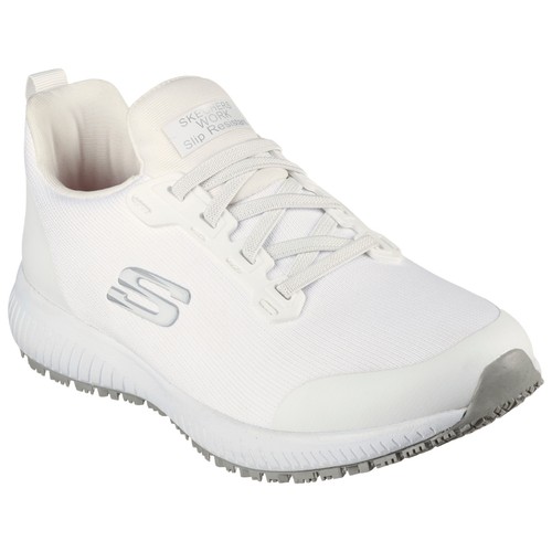 Zapatos de trabajo antideslizantes Skechers para damas Squad entrenador cojín de espuma viscoelástica - Imagen 13 de 13